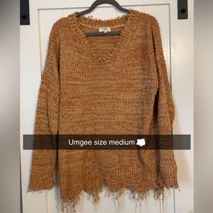 Rust/Orange Umgee Sweater size Medium